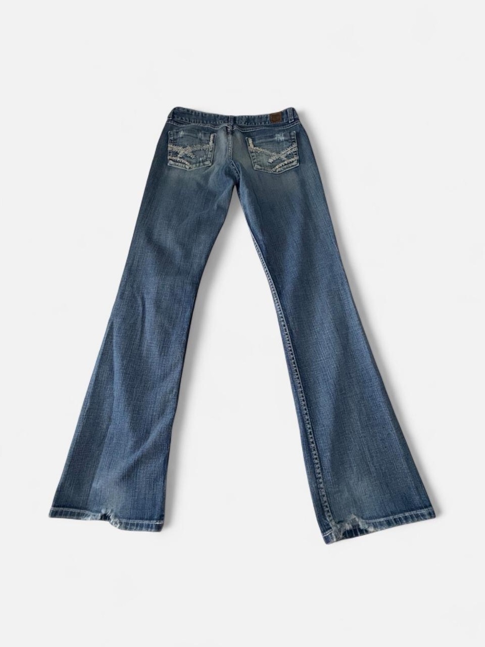 BKE Women's Blue Flared Jeans - Classic Mid Wash size 30x33 1/2 - Picture 5 of 6